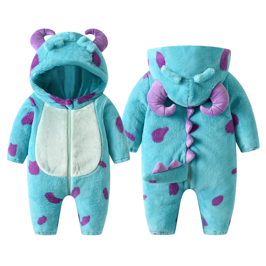 Baby Monster Jumpsuit – Knus & Schattig 👶💜