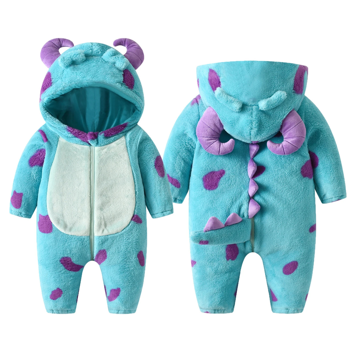 Baby Monster Jumpsuit – Knus & Schattig 👶💜