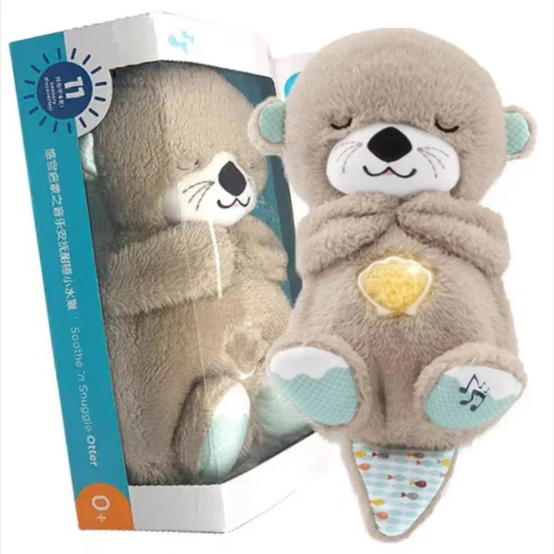 Ademende Otter Baby Knuffel Plush Speelgoed