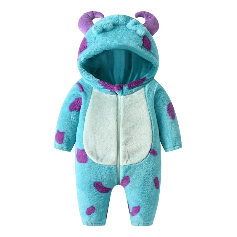 Baby Monster Jumpsuit – Knus & Schattig 👶💜