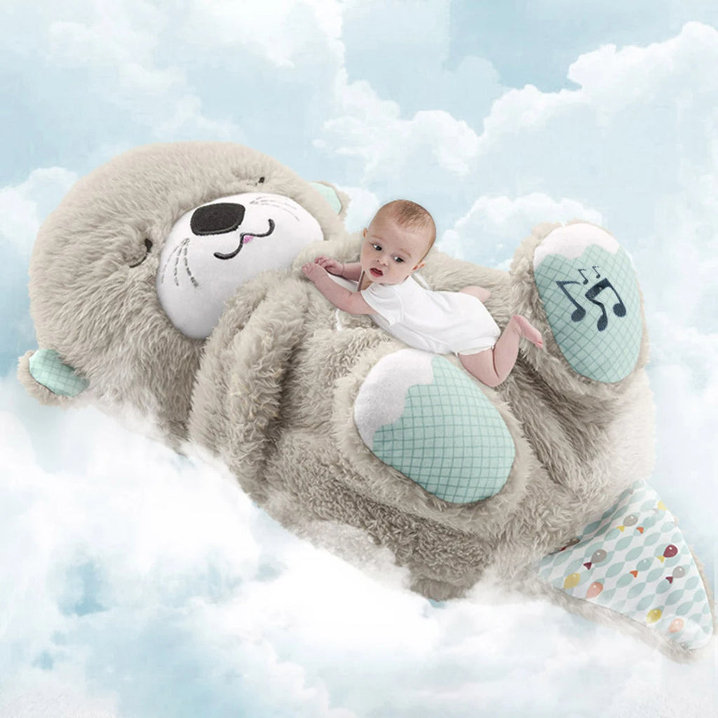 Ademende Otter Baby Knuffel Plush Speelgoed