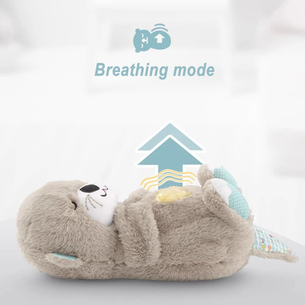 Ademende Otter Baby Knuffel Plush Speelgoed