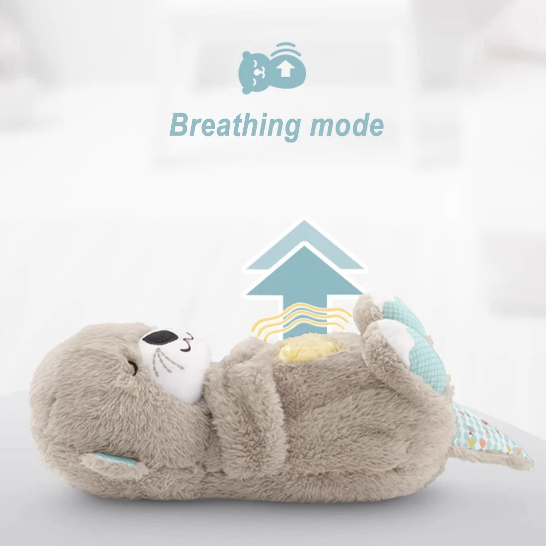 Ademende Otter Baby Knuffel Plush Speelgoed