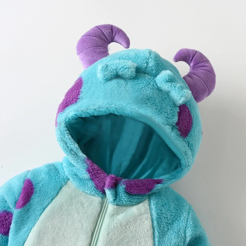 Baby Monster Jumpsuit – Knus & Schattig 👶💜