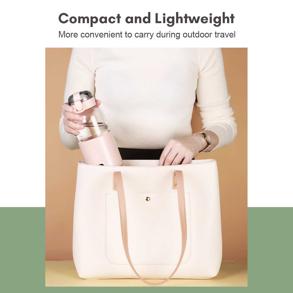 Draagbare flesverwarmer van 300 ml voor baby’s met nauwkeurige temperatuurregeling