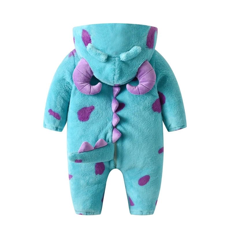 Baby Monster Jumpsuit – Knus & Schattig 👶💜