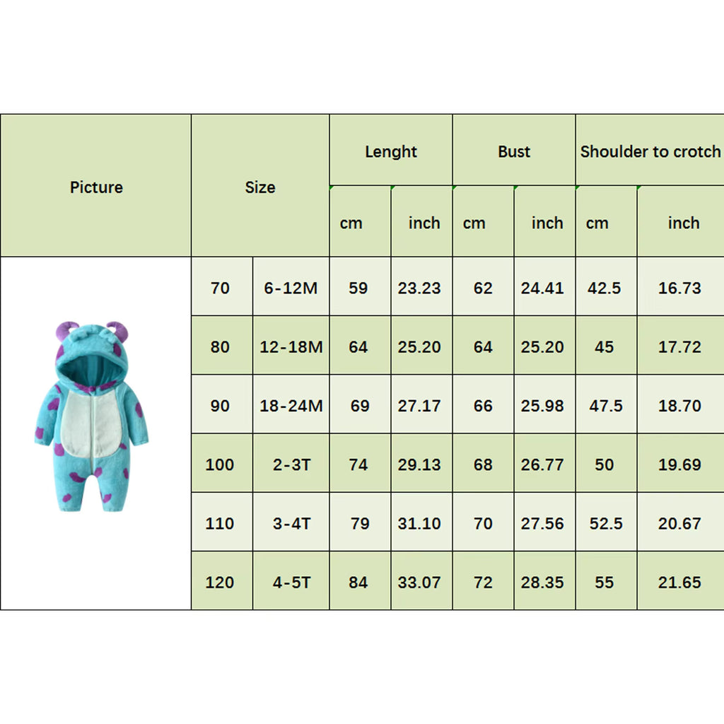Baby Monster Jumpsuit – Knus & Schattig 👶💜