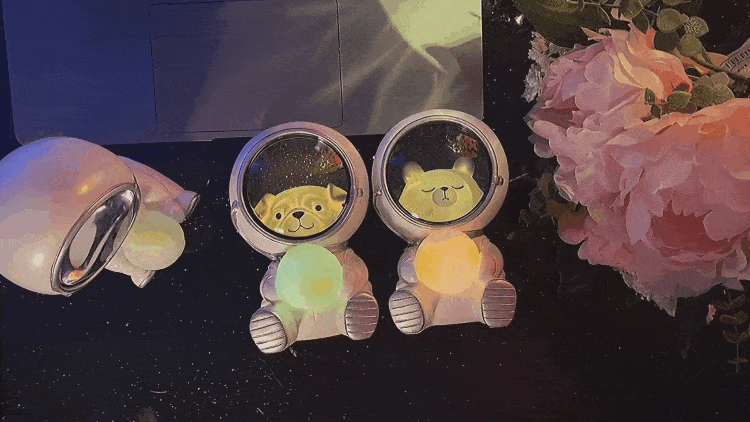 Astronaut huisdier LED-nachtlampje